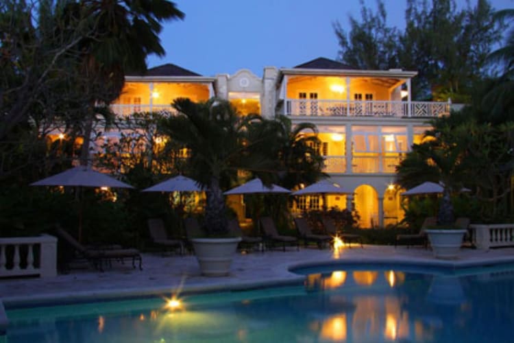 Pool at twilight